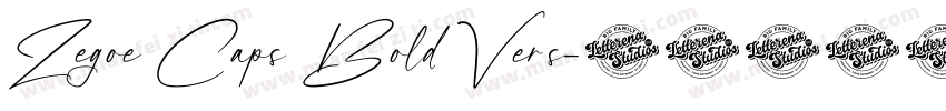 Zegoe Caps Bold Vers字体转换